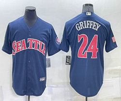 Nike Seattle Mariners #24 Ken Griffey Independence day Game Authentic Stitched MLB jersey