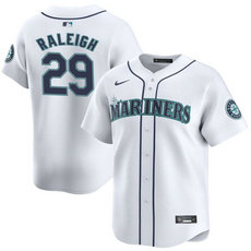Nike Seattle Mariners #29 Cal Raleig White 2024 Authentic Stitched MLB Jersey