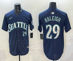 Nike Seattle Mariners #29 Cal Raleigh light Blue Authentic Stitched MLB Jersey