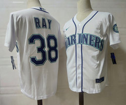Nike Seattle Mariners #38 Robbie Ray White Game Authentic Stitched MLB jersey