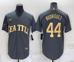 Nike Seattle Mariners #44 Julio Rodriguez Charcoal 2022 All Star Authentic Stitched MLB Jersey