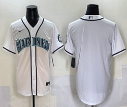 Nike Seattle Mariners #Blank White Game Authentic Stitched MLB Jersey