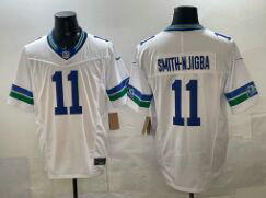 Nike Seattle Seahawks #11 Jaxon Smith-Njigba White F.U.S.E. Authentic Stitched NFL Jersey