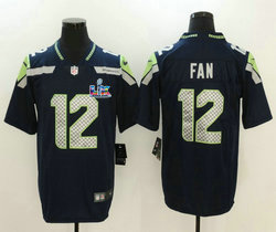 Nike Seattle Seahawks #12 Fan Blue Super Bowl LX 60 Patch Jersey