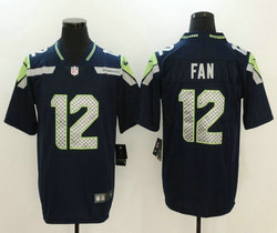 Nike Seattle Seahawks #12 Fan Blue Vapor Untouchable Limited Authentic Stitched NFL Jersey