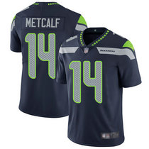 Nike Seattle Seahawks #14 D.K. Metcalf Blue Vapor Untouchable Limited Authentic Stitched NFL Jersey