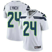 Nike Seattle Seahawks #24 Marshawn Lynch White Vapor Untouchable Limited Authentic Stitched NFL Jersey