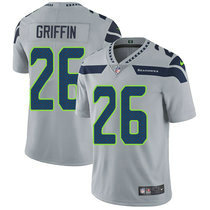 Nike Seattle Seahawks #26 Shaquill Griffin Grey Vapor Untouchable Limited Authentic Stitched NFL Jersey