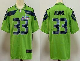 Nike Seattle Seahawks #33 Jamal Adams Green Super Bowl LX 60 Patch Jersey