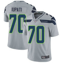Nike Seattle Seahawks #70 Mike Iupati Grey Vapor Untouchable Limited Authentic Stitched NFL Jersey
