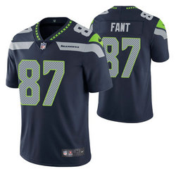 Nike Seattle Seahawks #87 Noah Fant Navy Blue Vapor Untouchable Authentic Stitched NFL Jersey