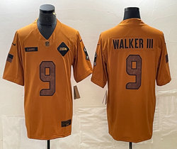 Nike Seattle Seahawks #9 Kenneth Walker III 2023 Brown Salute To Service Authentic Stitched NFL Jersey