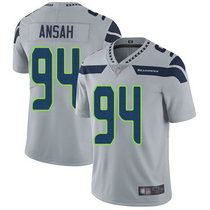 Nike Seattle Seahawks #94 Ezekiel Ansah Grey Vapor Untouchable Limited Authentic Stitched NFL Jersey
