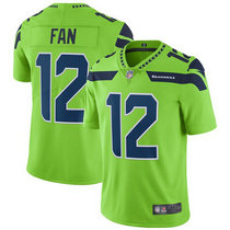 Nike Seattle Seahawks 12th Fan Green Color Rush Limited Authentic Stitched NFL Jersey