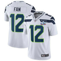 Nike Seattle Seahawks 12th Fan White Super Bowl LX 60 Patch Jersey