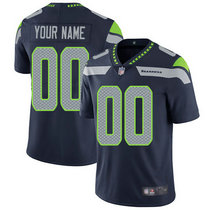 Nike Seattle Seahawks Customized Blue Limited Vapor Untouchable Authentic Stitched NFL Jerseys