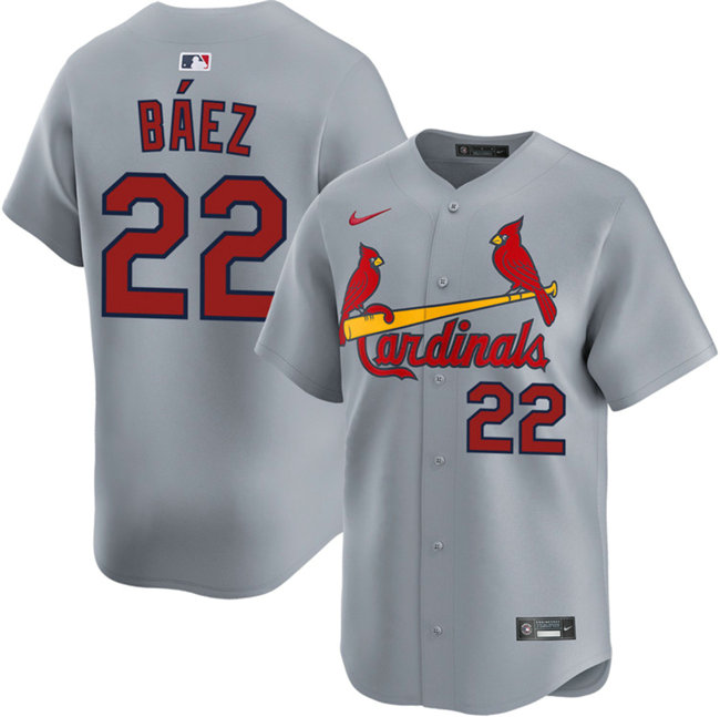 Nike St. Louis Cardinals #22 Joshua Báez Grey 2024 Stitched Baseball Jersey