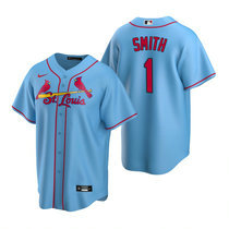 Nike St.Louis Cardinals #1 Ozzie Smith Light Blue Game Authentic stitched MLB jersey