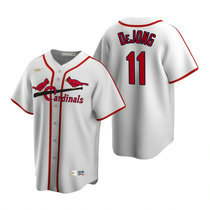 Nike St.Louis Cardinals #11 Paul DeJong Cooperstown Collection White Authentic Stitched MLB Jersey