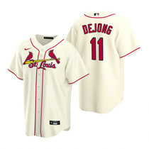 Nike St.Louis Cardinals #11 Paul DeJong Cream Game Authentic stitched MLB jersey