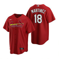 Nike St.Louis Cardinals #18 Carlos Martinez Red Game Authentic stitched MLB jersey