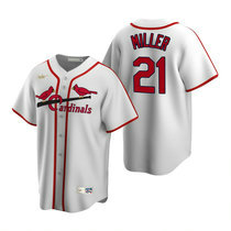 Nike St.Louis Cardinals #21 Andrew Miller Cooperstown Collection White Authentic Stitched MLB Jersey