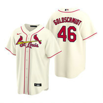 Nike St.Louis Cardinals #46 Paul Goldschmidt Cream Game Authentic Stitched MLB jersey
