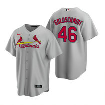 Nike St.Louis Cardinals #46 Paul Goldschmidt Gray Game Authentic Stitched MLB jersey