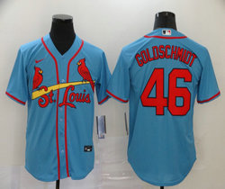 Nike St.Louis Cardinals #46 Paul Goldschmidt Light Blue Game Authentic Stitched MLB jersey