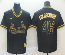 Nike St.Louis Cardinals #46 Paul Goldschmidt Pullover Cooperstown Collection Authentic stitched MLB jersey