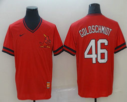 Nike St.Louis Cardinals #46 Paul Goldschmidt Pullover Throwback Authentic stitched MLB jersey