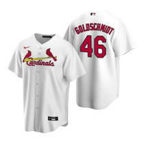 Nike St.Louis Cardinals #46 Paul Goldschmidt White Game Authentic Stitched MLB jersey