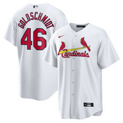 Nike St.Louis Cardinals #46 Paul Goldschmidt White Game Authentic Stitched MLB jersey