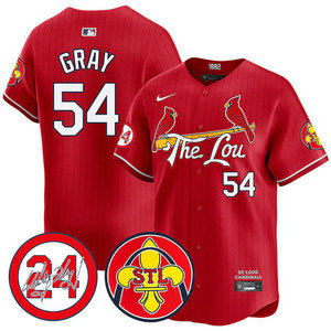 Nike St.Louis Cardinals #54 Sonny Gray Red 2024 City 24 Game Authentic stitched MLB jersey