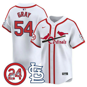Nike St.Louis Cardinals #54 Sonny Gray White 2024 Memorial Thorwback Authentic stitched MLB jersey
