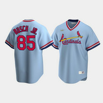 Nike St.Louis Cardinals #85 August Busch Jr. Cooperstown Collection Light Blue Authentic Stitched MLB Jersey