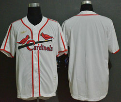 Nike St.Louis Cardinals #Blank Cooperstown Collection White Authentic Stitched MLB Jersey