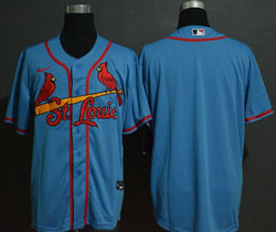 Nike St.Louis Cardinals Blank Light Blue Game Authentic Stitched MLB Jersey
