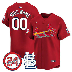 Nike St.Louis Cardinals Custom Red 2024 Memorial Authentic stitched MLB jersey