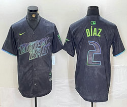 Nike Tampa Bay Rays #2 Yandy Díaz 2024 City Authentic stitched MLB jersey