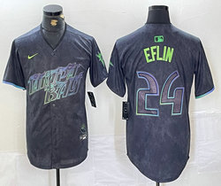 Nike Tampa Bay Rays #24 Zach Eflin 2024 City Authentic stitched MLB jersey