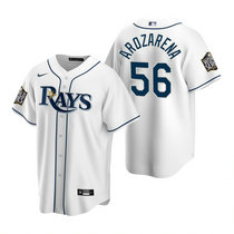 Nike Tampa Bay Rays #56 Randy Arozarena White Game 2020 World Series Game MLB jersey