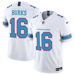 Nike Tennessee Titans #16 Treylon Burks White 2026 Vapor Authentic Stitched NFL Jersey