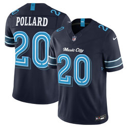 Nike Tennessee Titans #20 Tony Pollard Navy 2026 Music City Rivalries Football Jersey