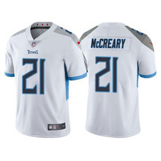 Nike Tennessee Titans #21 Roger McCreary White Vapor Untouchable Authentic Stitched NFL Jersey