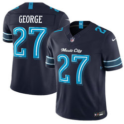 Nike Tennessee Titans #27 Eddie George Navy 2026 Music City Rivalries Football Jersey