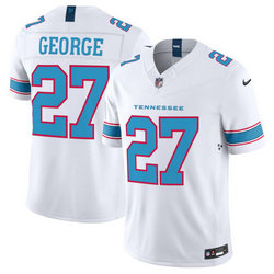 Nike Tennessee Titans #27 Eddie George White 2026 Vapor Authentic Stitched NFL Jersey