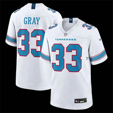 Nike Tennessee Titans #33 Cedric Gray White 2026 Vapor Authentic Stitched NFL Jersey