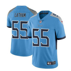 Nike Tennessee Titans #55 JC Latham Blue 2024 Draft Vapor Untouchable Football Stitched Jersey