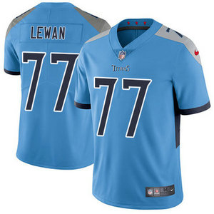 Nike Tennessee Titans #77 Taylor Lewman Light Blue Vapor Untouchable Authentic stitched NFL jersey